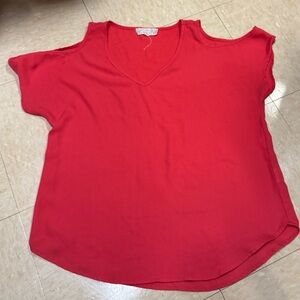 Women's Cold Shoulder Summer Sleeveless Solid Color Blouse